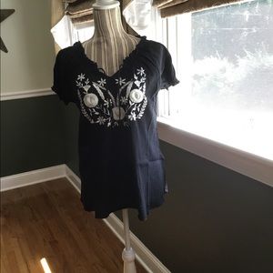 Joie harmony embroidered peasant top